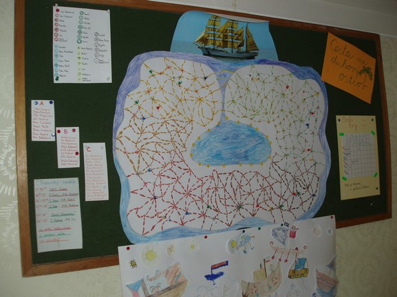 mapa ostrova pokladů